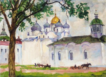 聖ソフィア大聖堂 ノヴゴロド ペトル ペトロヴィッチ コンチャロフスキー 都市景観 都市のシーン Oil Paintings